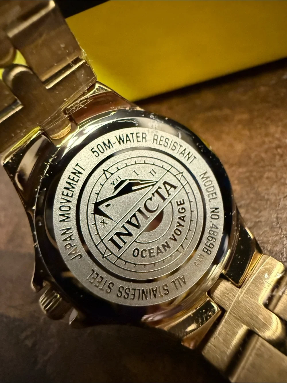 Invicta Ocean Voyage Women's Gold-Tone Link Bracelet Watch